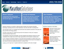 Tablet Screenshot of marathonsolutions.com